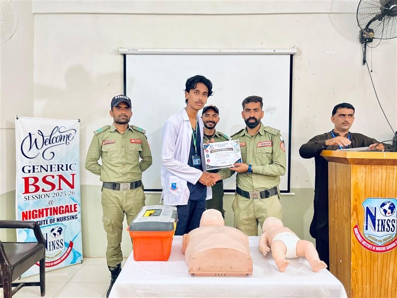 BLS Session & Certificates, BSN 1st Semester 2025-26, photo 14